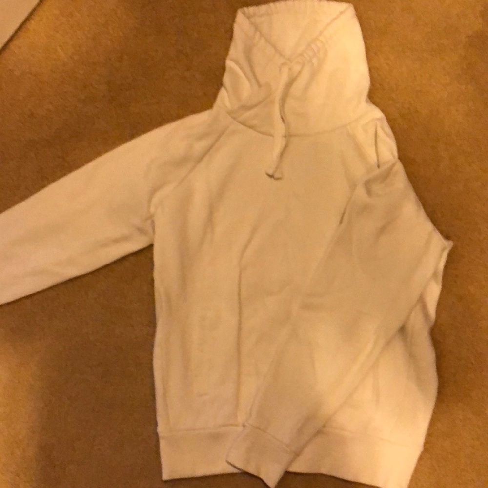 PrAna white high neck sweatshirt